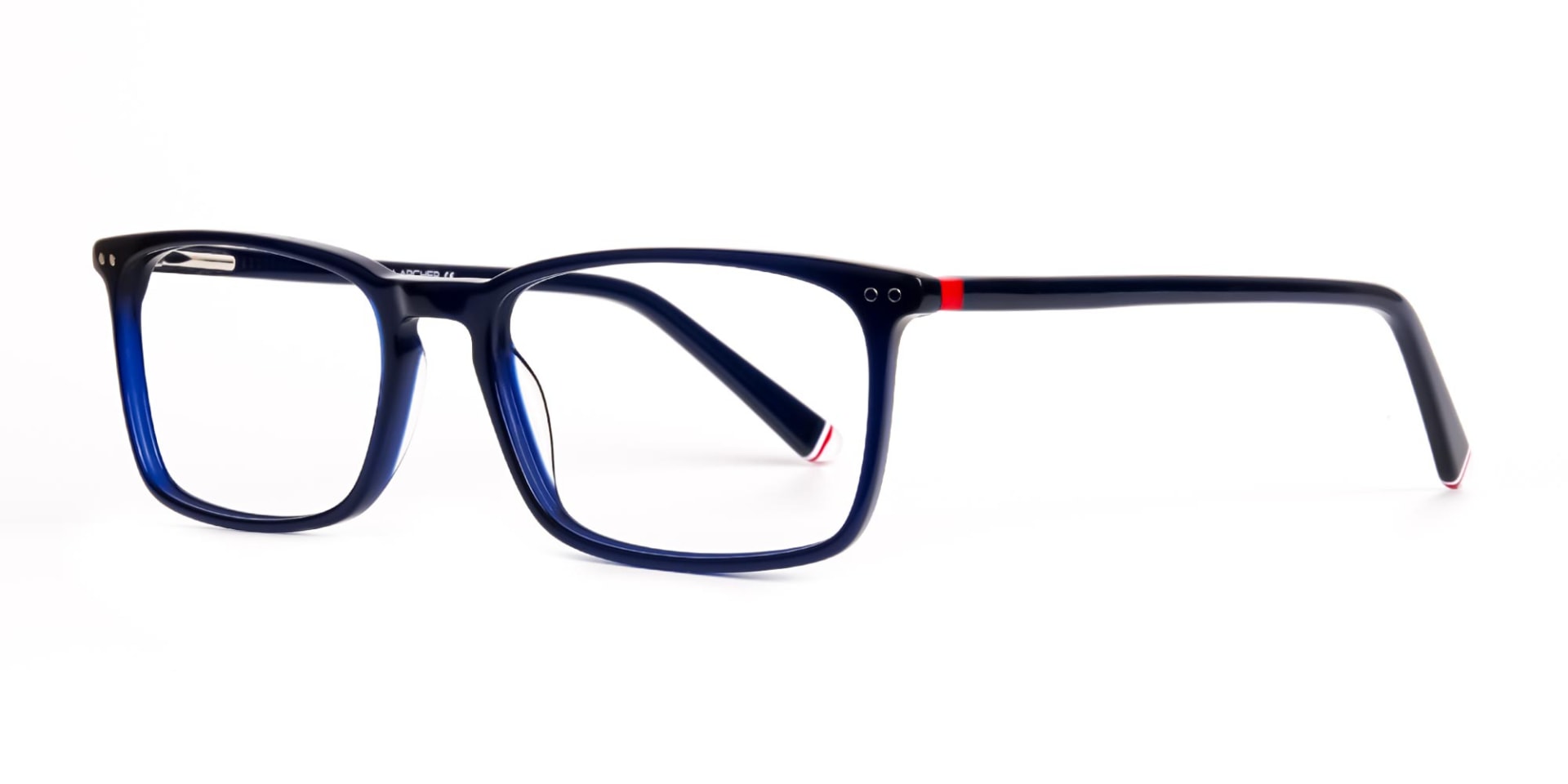 blue glasses in rectangular shape frames-3
