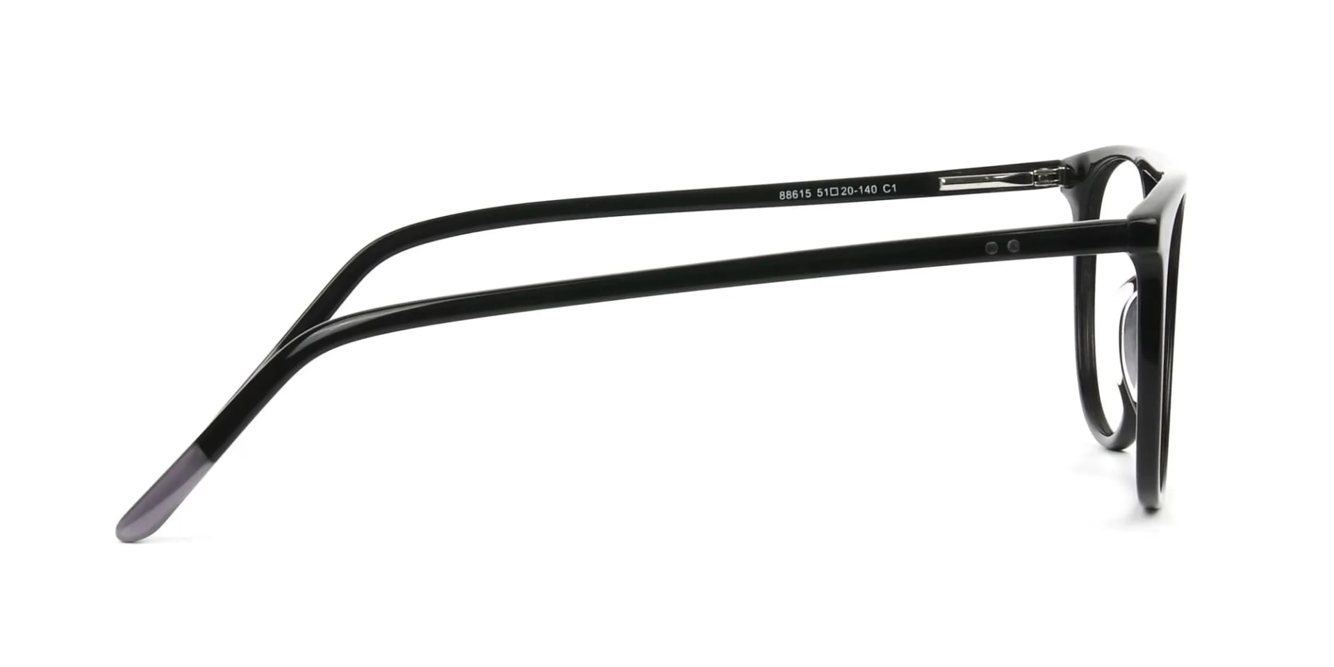 Black Acetate Pilot Spectacles - 2
