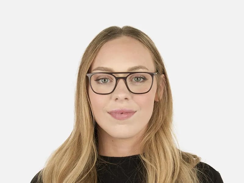 Dark Brown & Red Pilot Spectacles  - 2