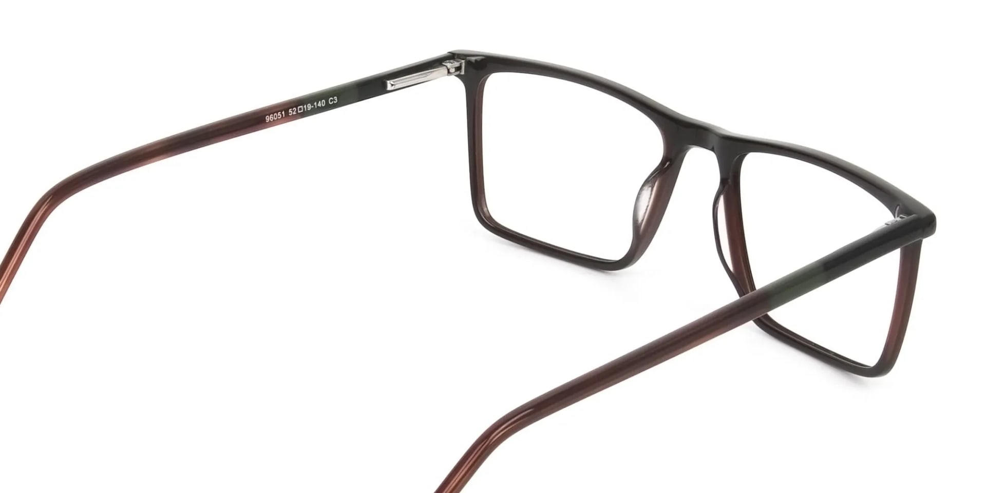 Dark Brown Rectangular Glasses - 2