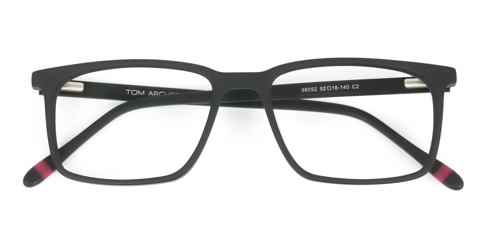 Designer Matte Black Optical Glasses - 2