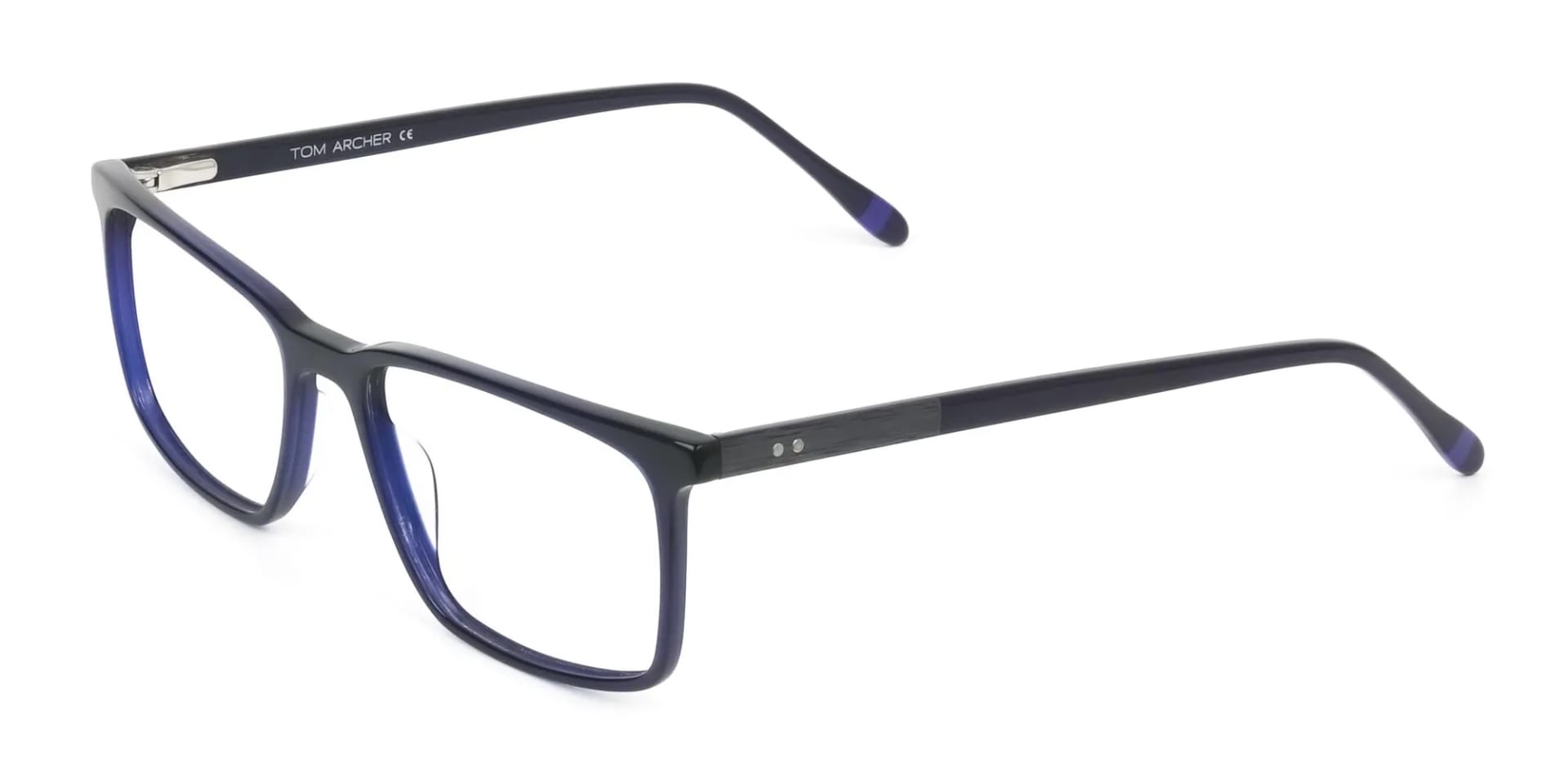 Designer Navy Blue Glasses Rectangular - 2