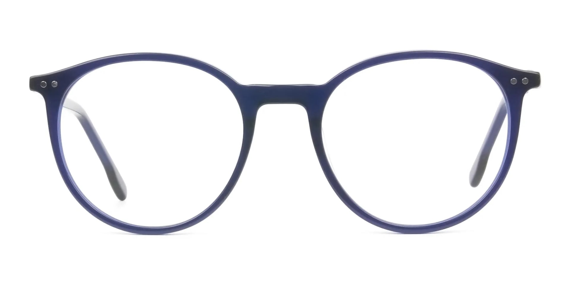 Designer Navy Blue Acetate Eyeglasses - 2