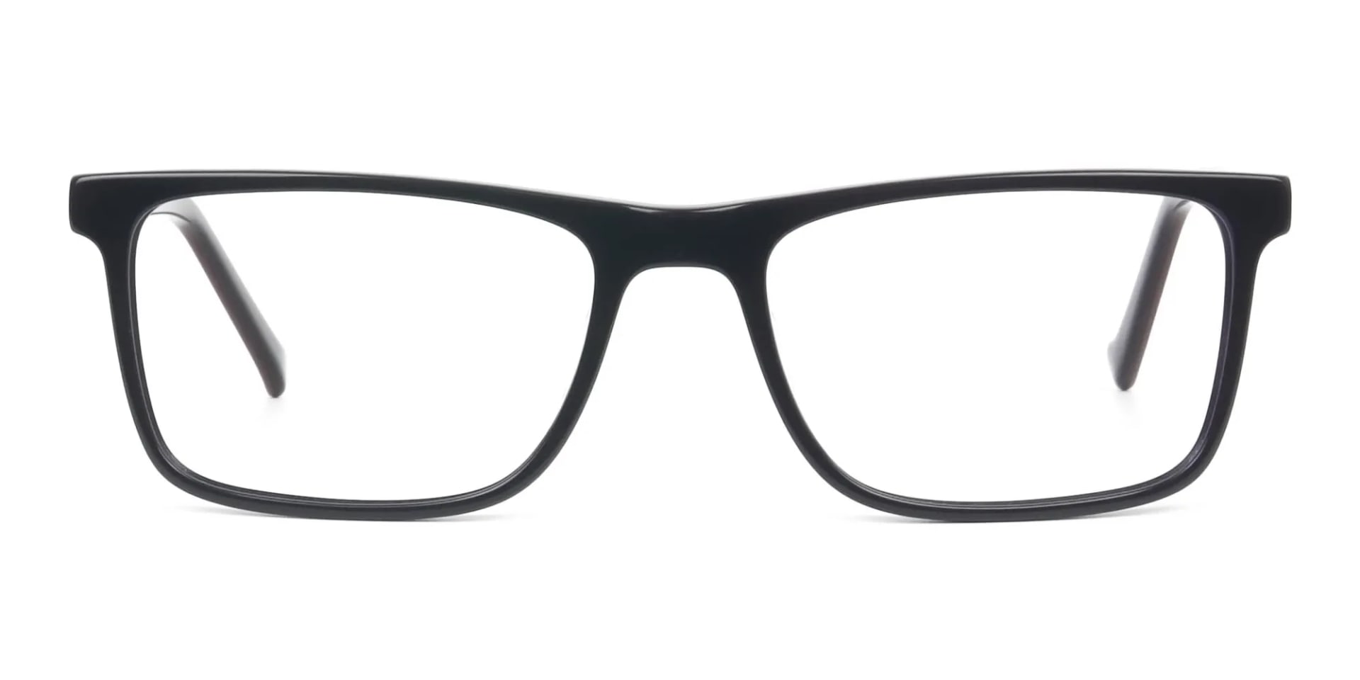 Round Temple Tip Red & Purple Eyeglasses in Rectangular - 2