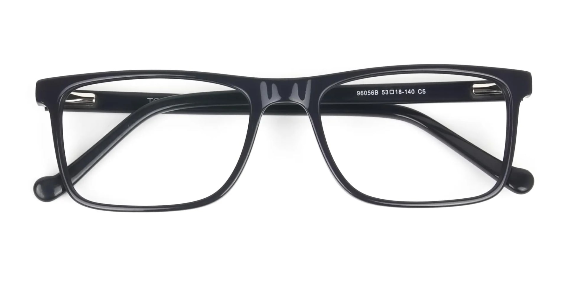 Round Temple Tip Red & Purple Eyeglasses in Rectangular - 2