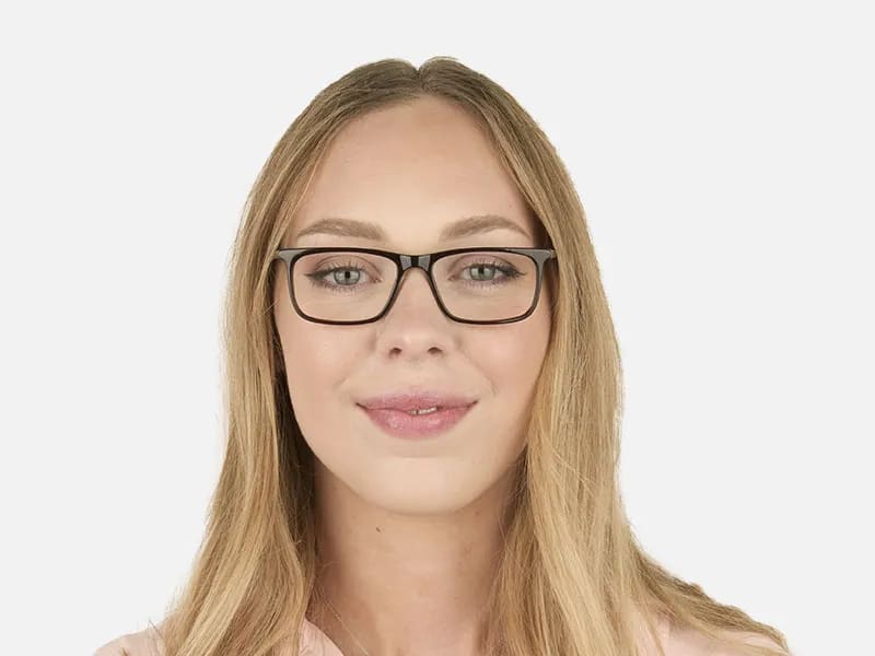Dark Brown Acetate Spectacles in Rectangular - 2