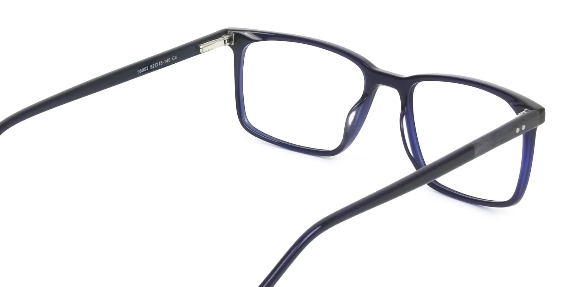 Designer Navy Blue Glasses Rectangular - 2