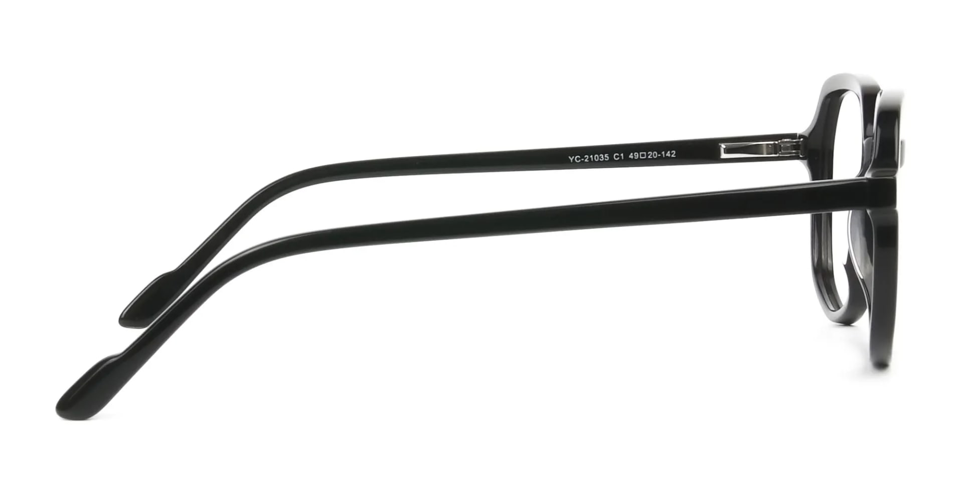 Geometric Frame Glasses in Black - 2