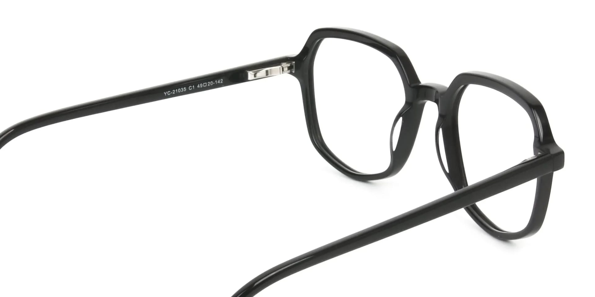 Geometric Frame Glasses in Black - 2