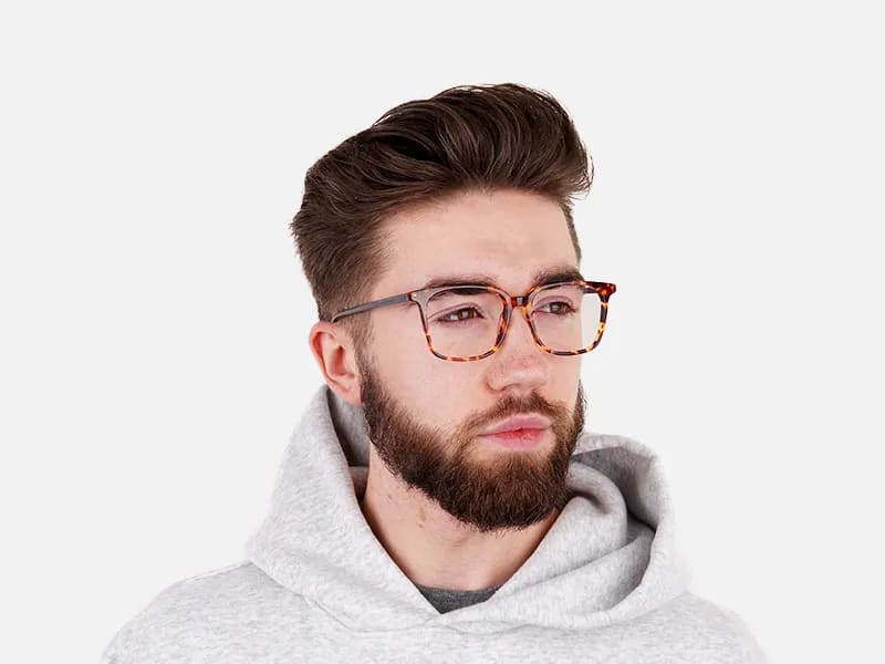 Large Square Tortoise Shell Glasses - 2