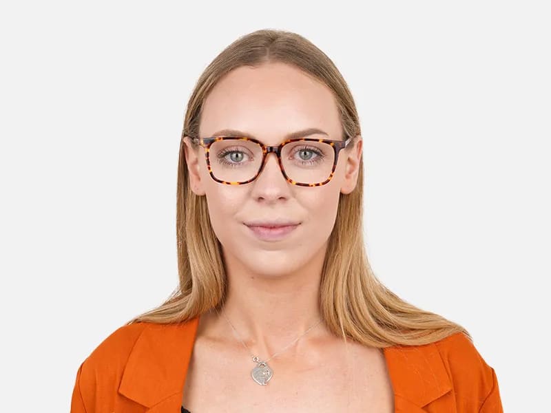 Large Square Tortoise Shell Glasses - 2