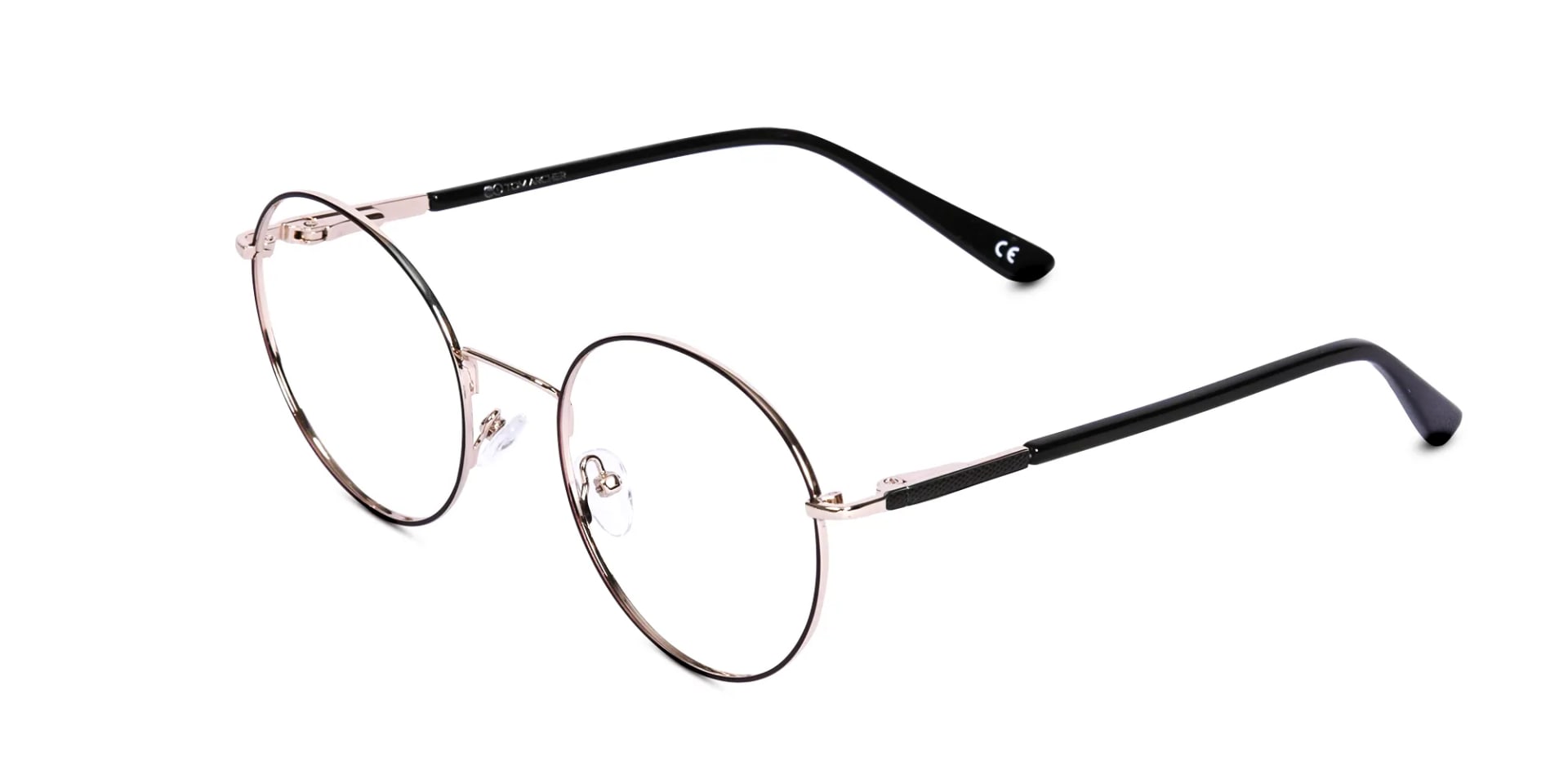 Round Gold Metal Glasses-2