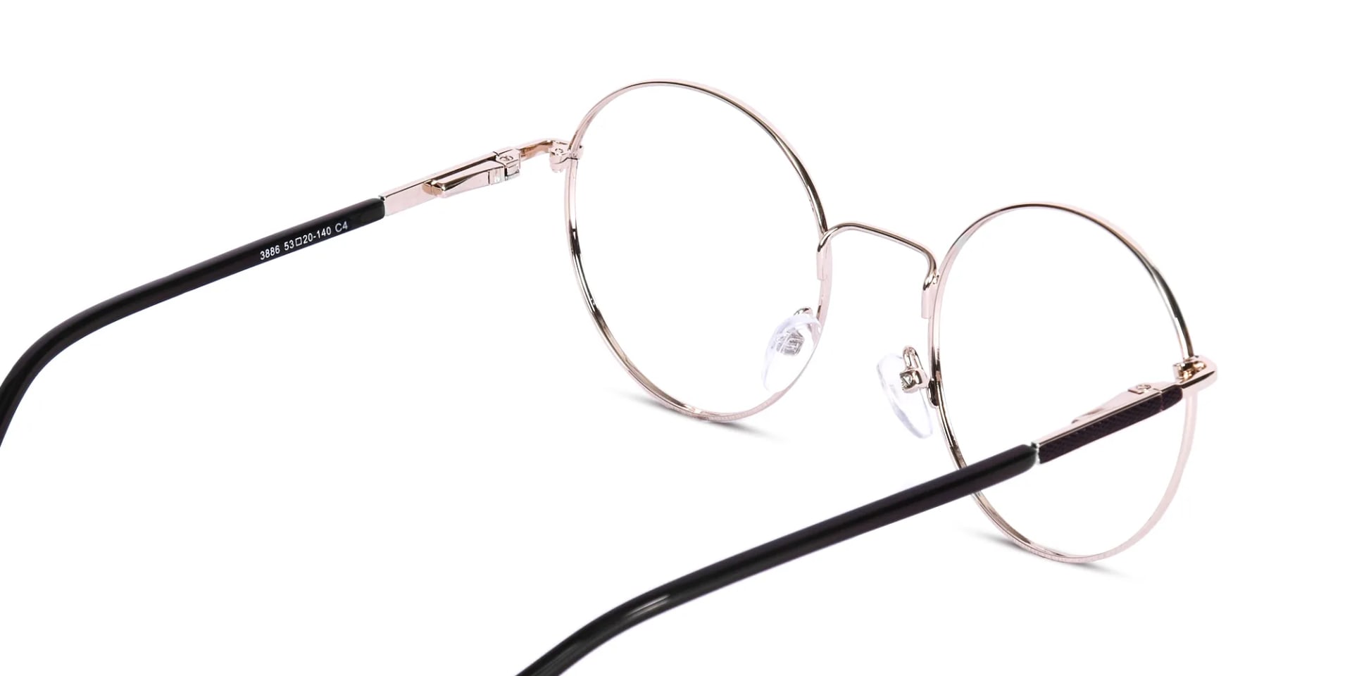 Round Gold Metal Glasses-2