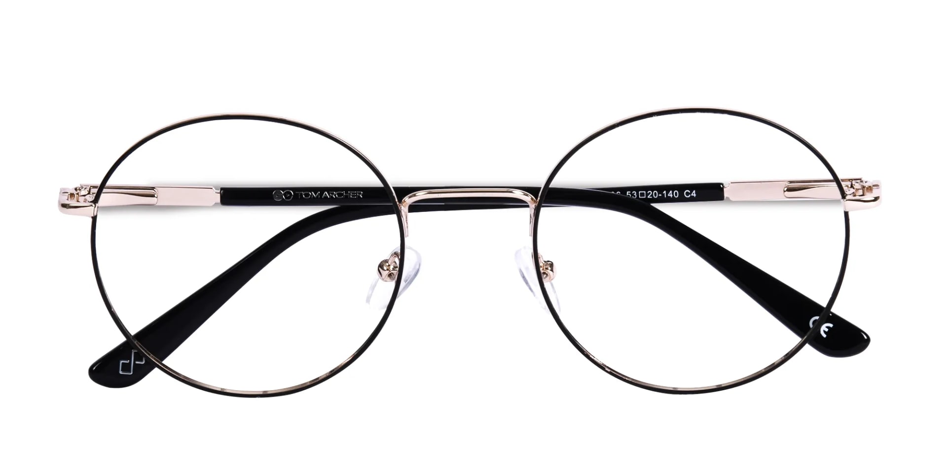 Round Gold Metal Glasses-2