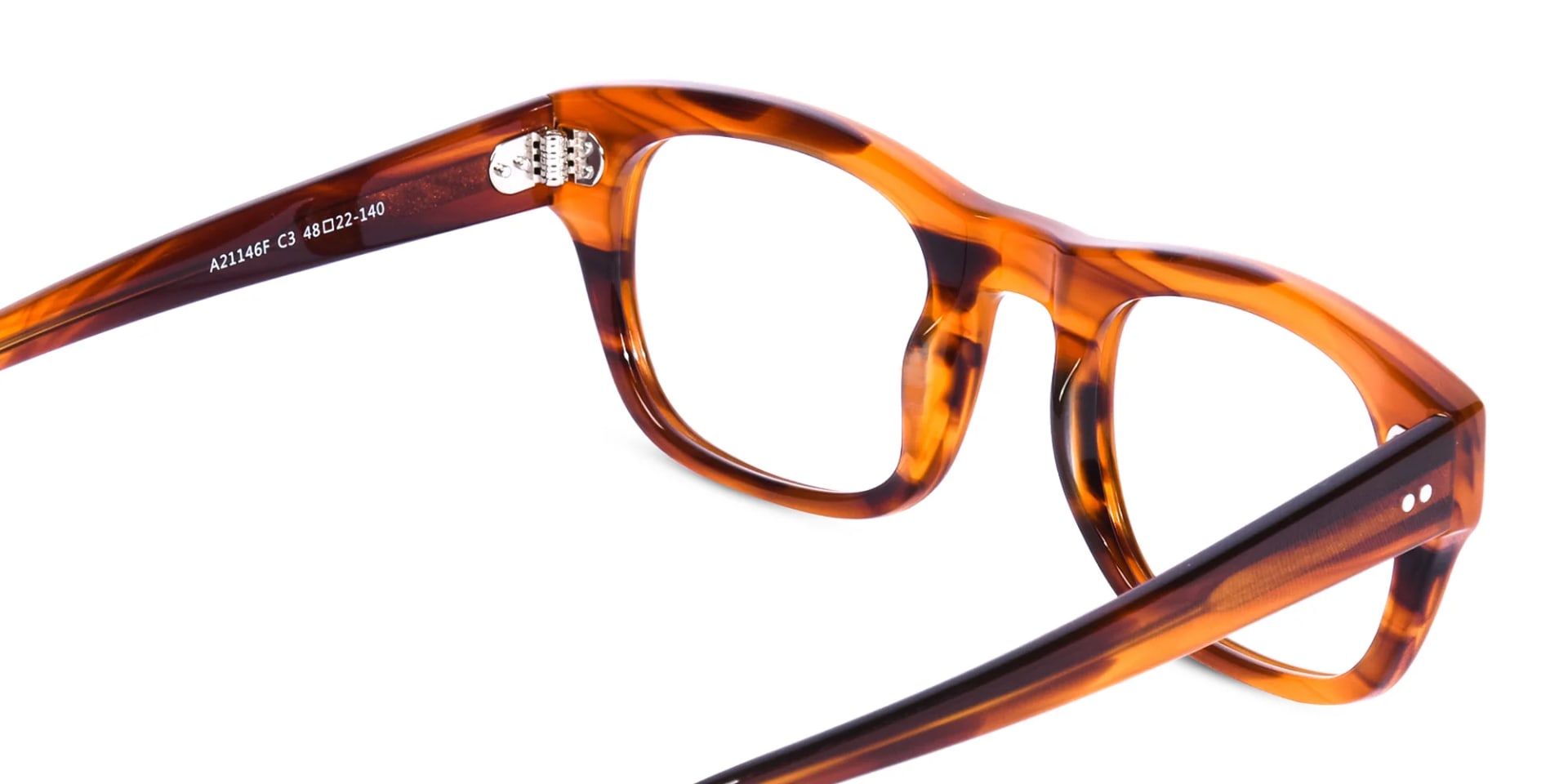 Brown Rectangular Glasses-5