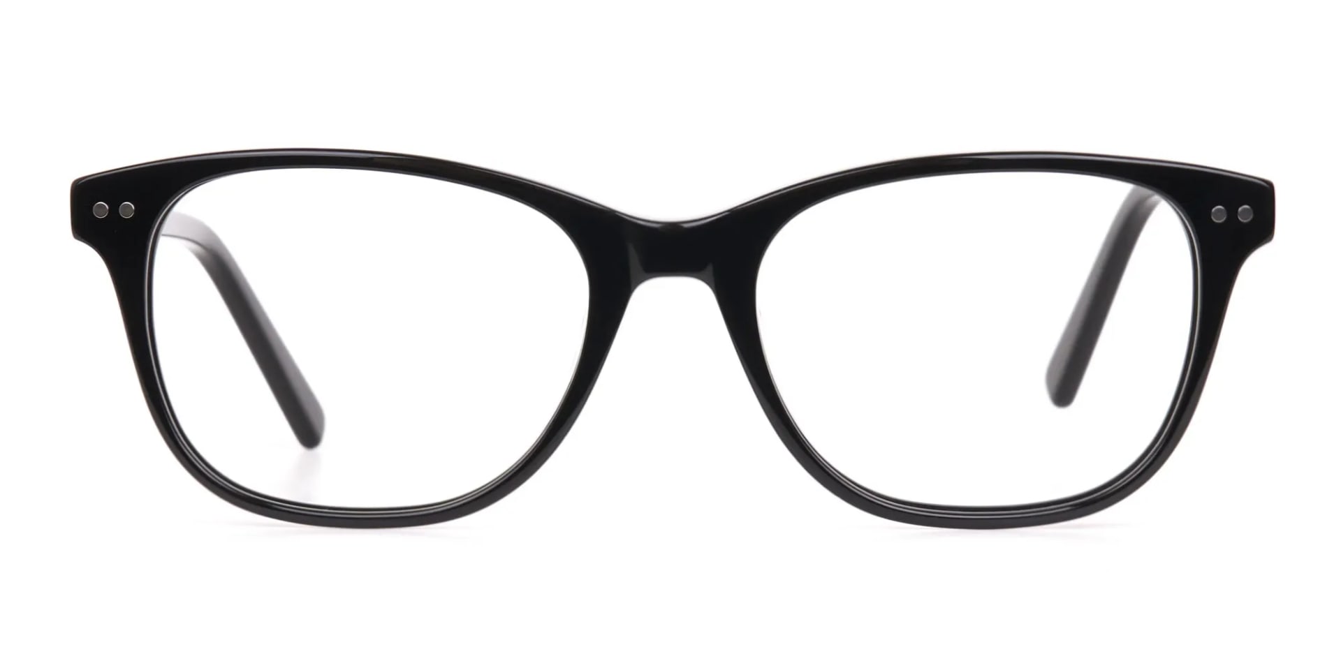 Black Rectangle Eye Frame Unisex-1