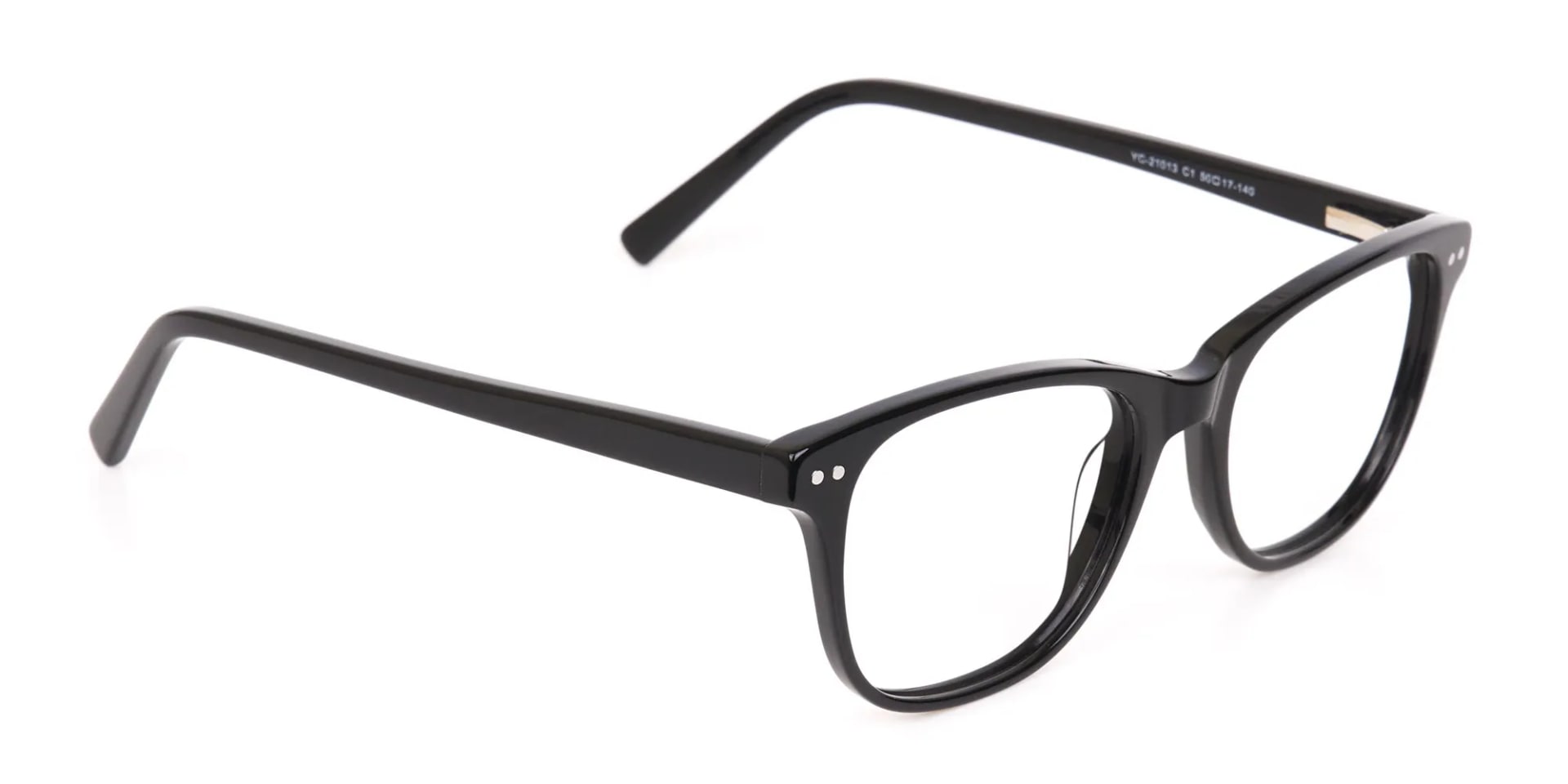 Black Rectangle Eye Frame Unisex-2