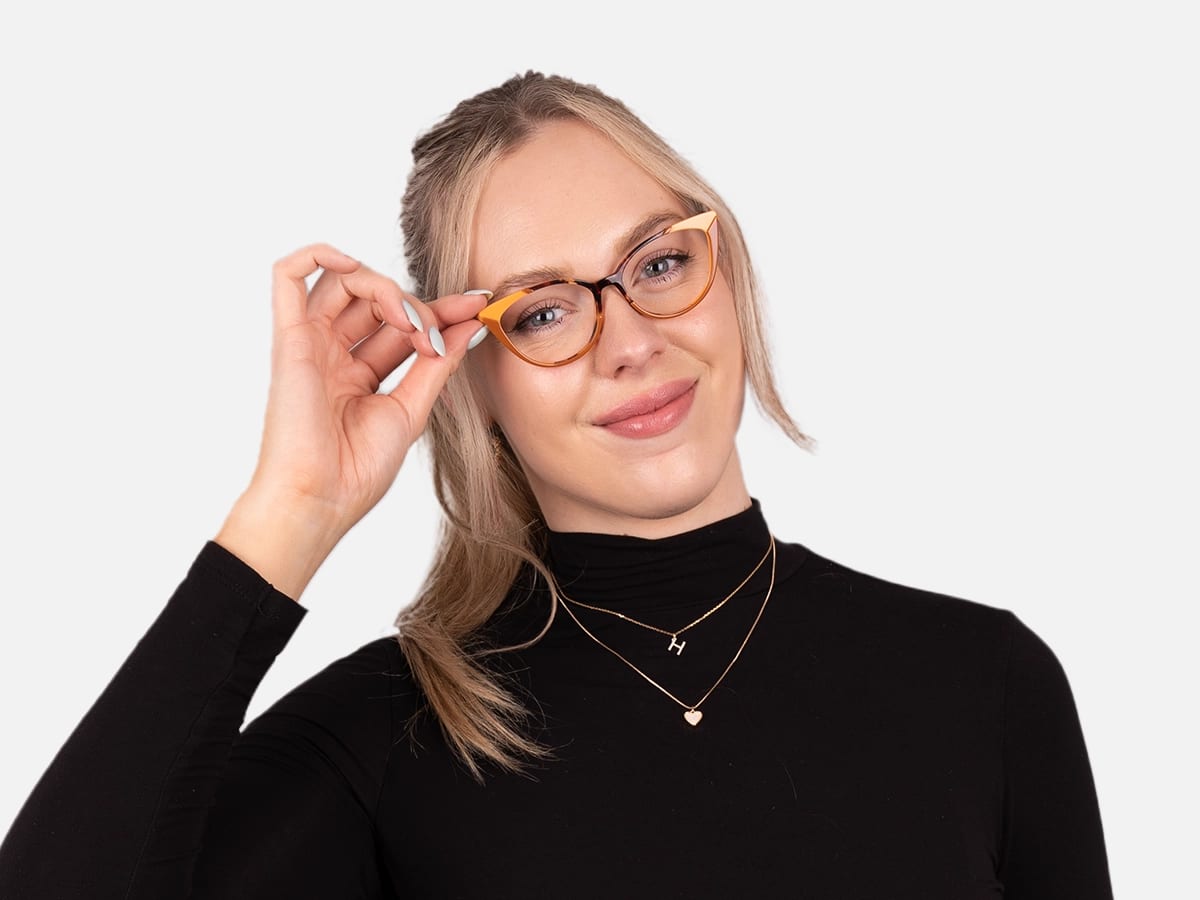 Dark Tortoise and Tan Brown Glasses-51