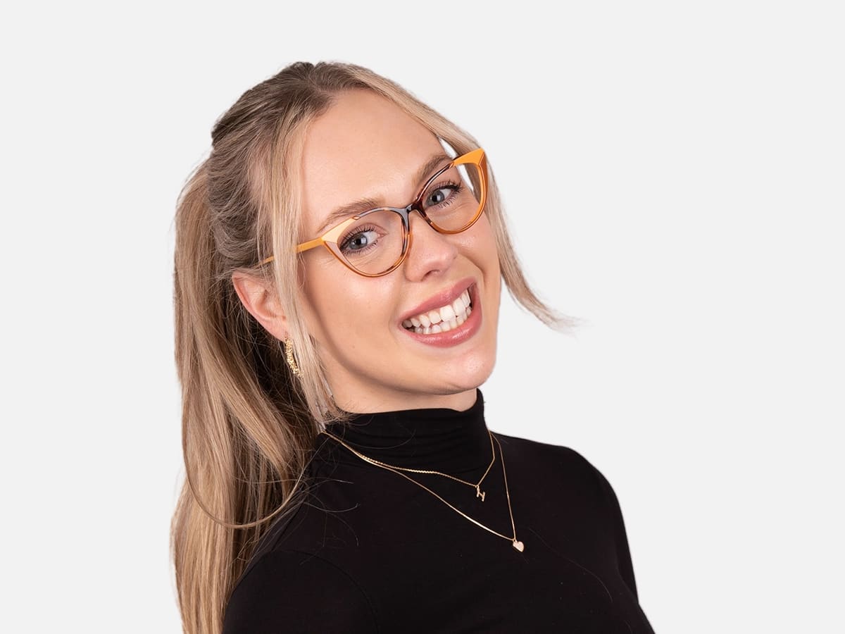 Dark Tortoise and Tan Brown Glasses-52