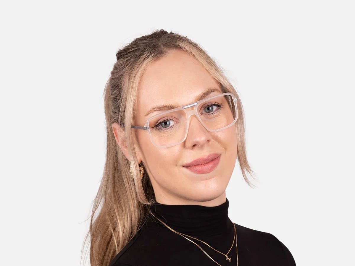 White Pilot Glasses-7