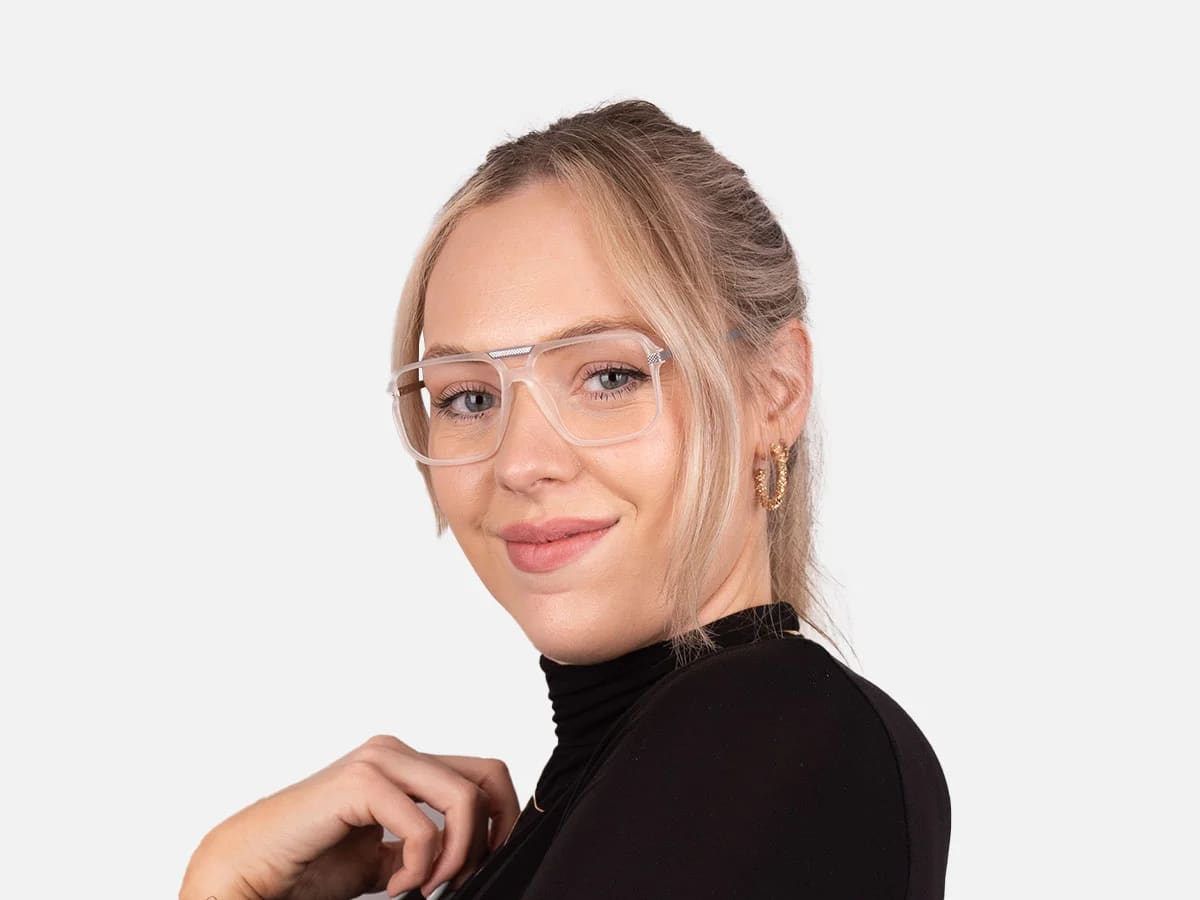 White Pilot Glasses-7