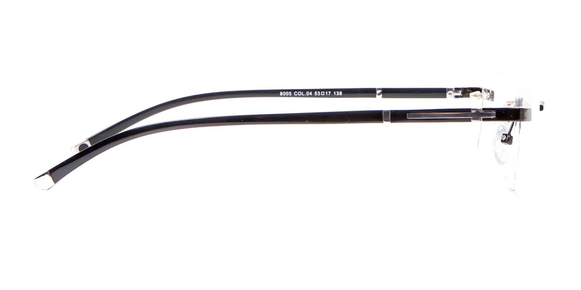Frameless Glasses Black & Silver, Glasses UK-4