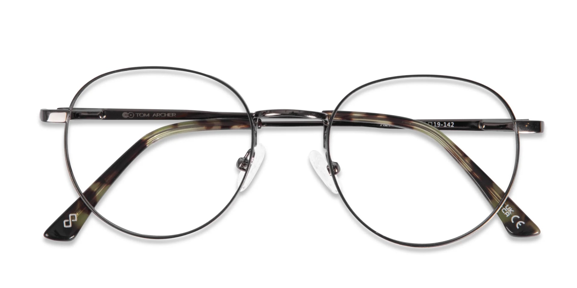 Black Metal Frame Glasses-6