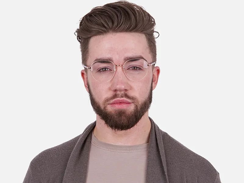 Rosegold Fashion Round Frame-2