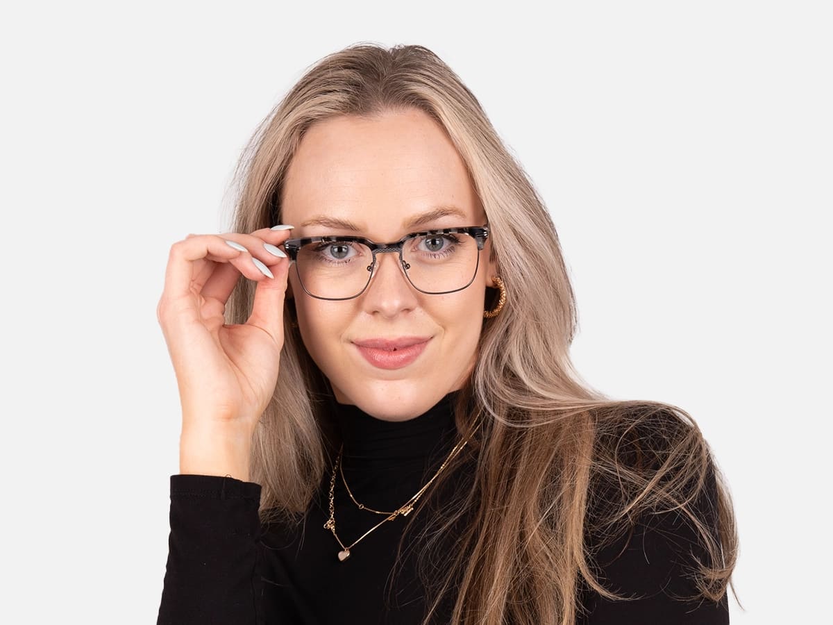Grey Tortoiseshell Glasses-52