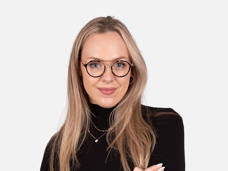 Round Pilot Eyeglasses-7
