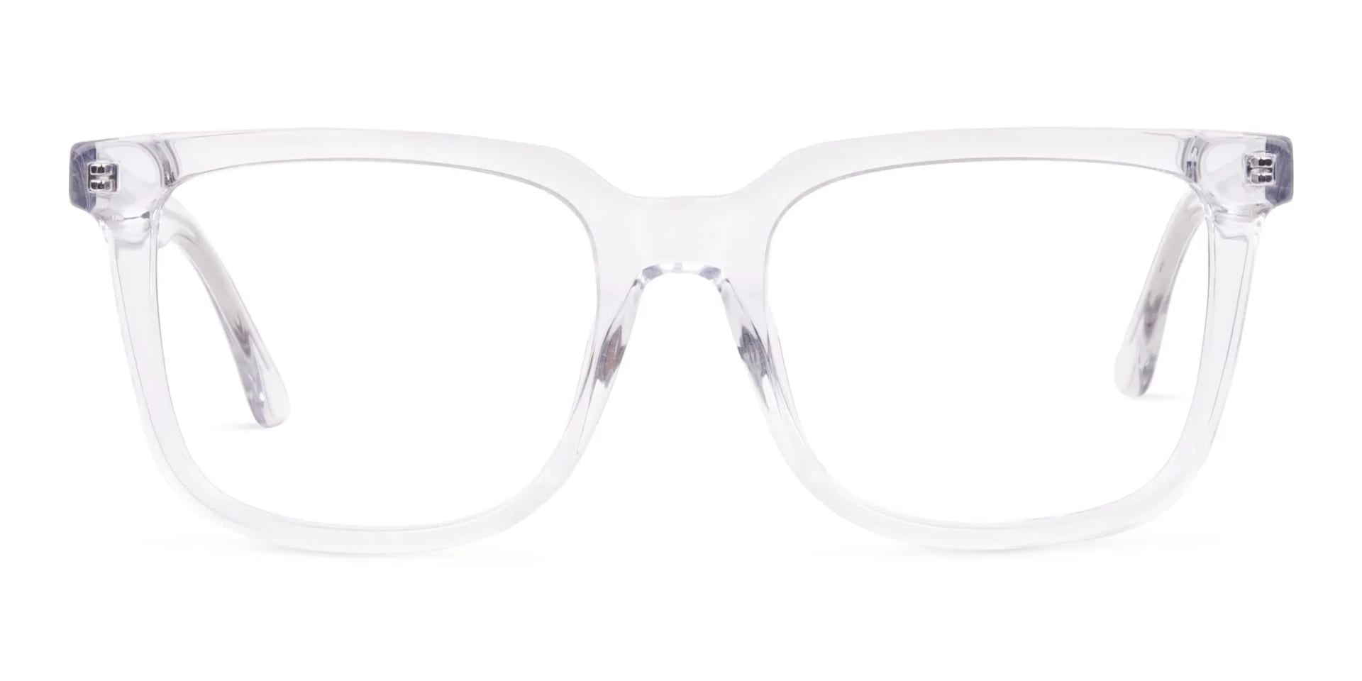 Full Rim Crystal Clear Square Eyeglasses-2