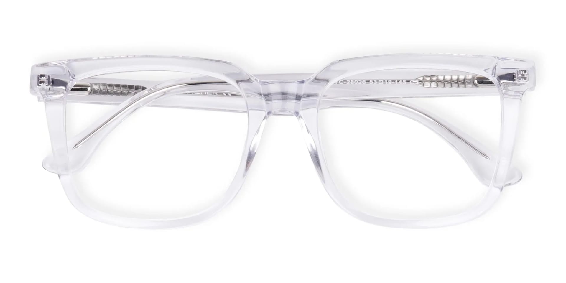 Full Rim Crystal Clear Square Eyeglasses-2