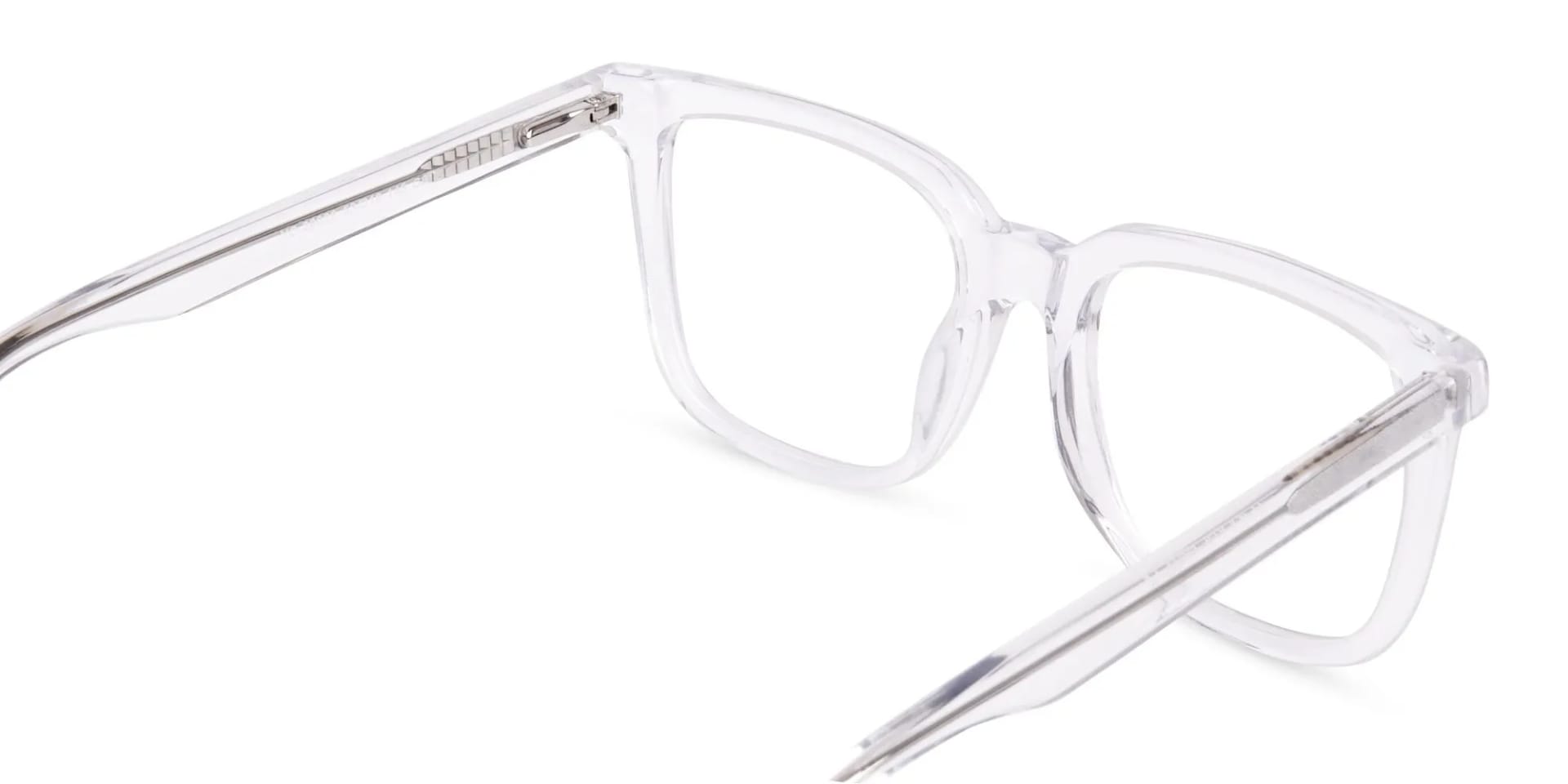 Full Rim Crystal Clear Square Eyeglasses-2