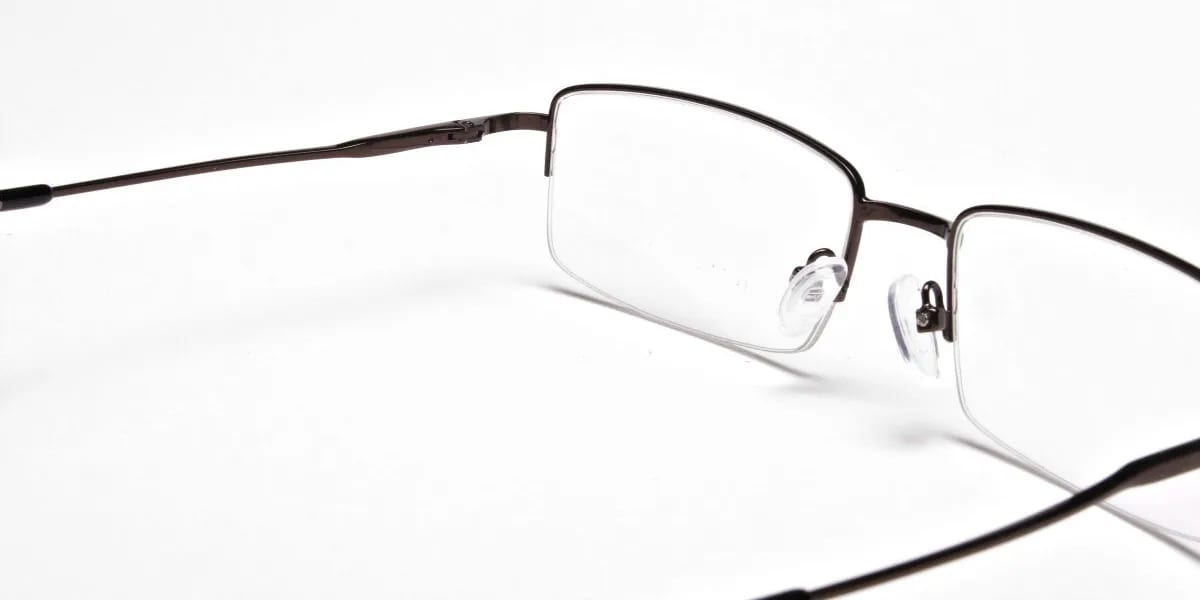 Rectangular Glasses in Brown, Eyeglasses - 2