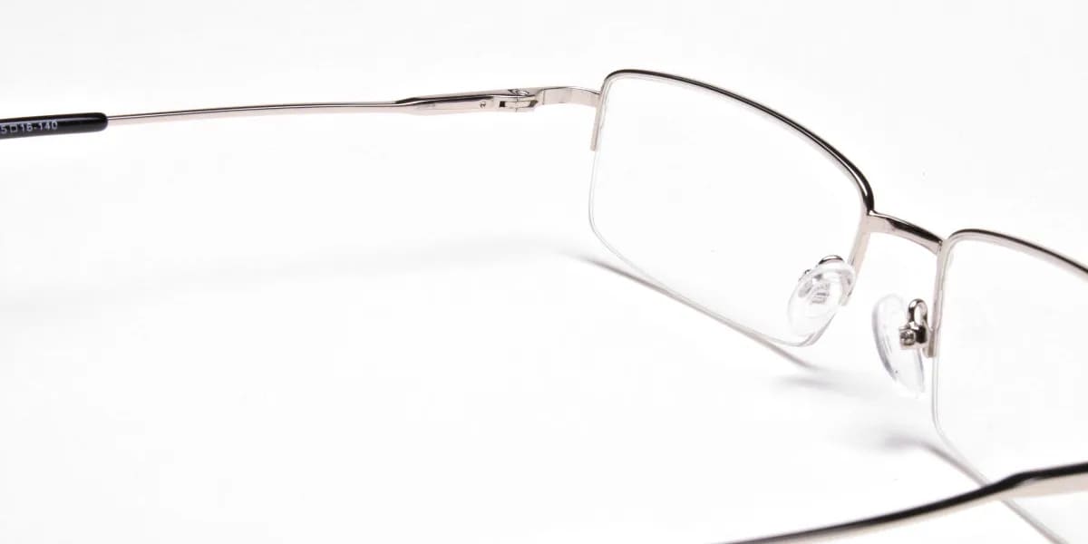 Rectangular glasses in Silver - 2