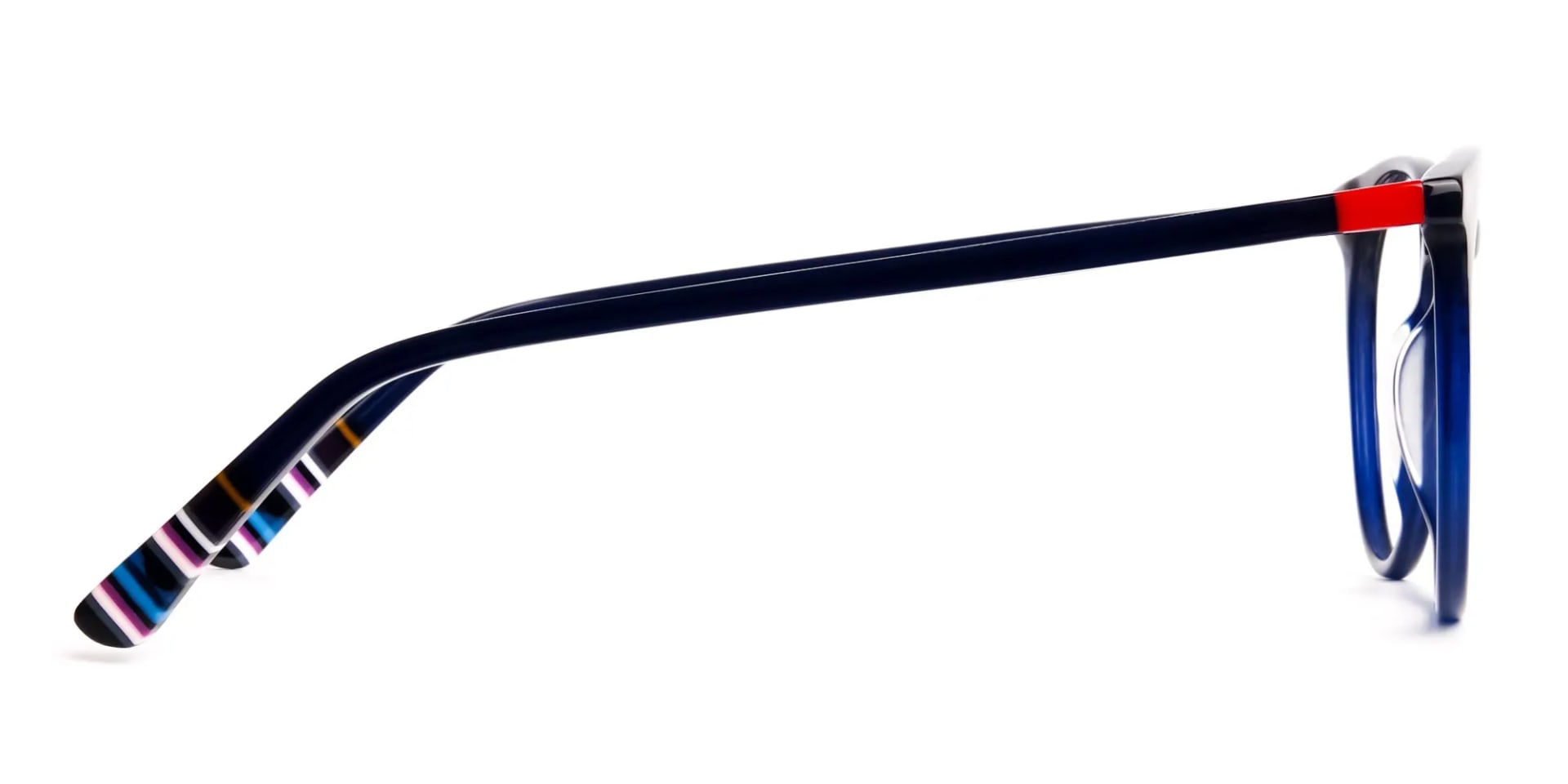 Bright Indigo Blue Designer Round Glasses frames-2