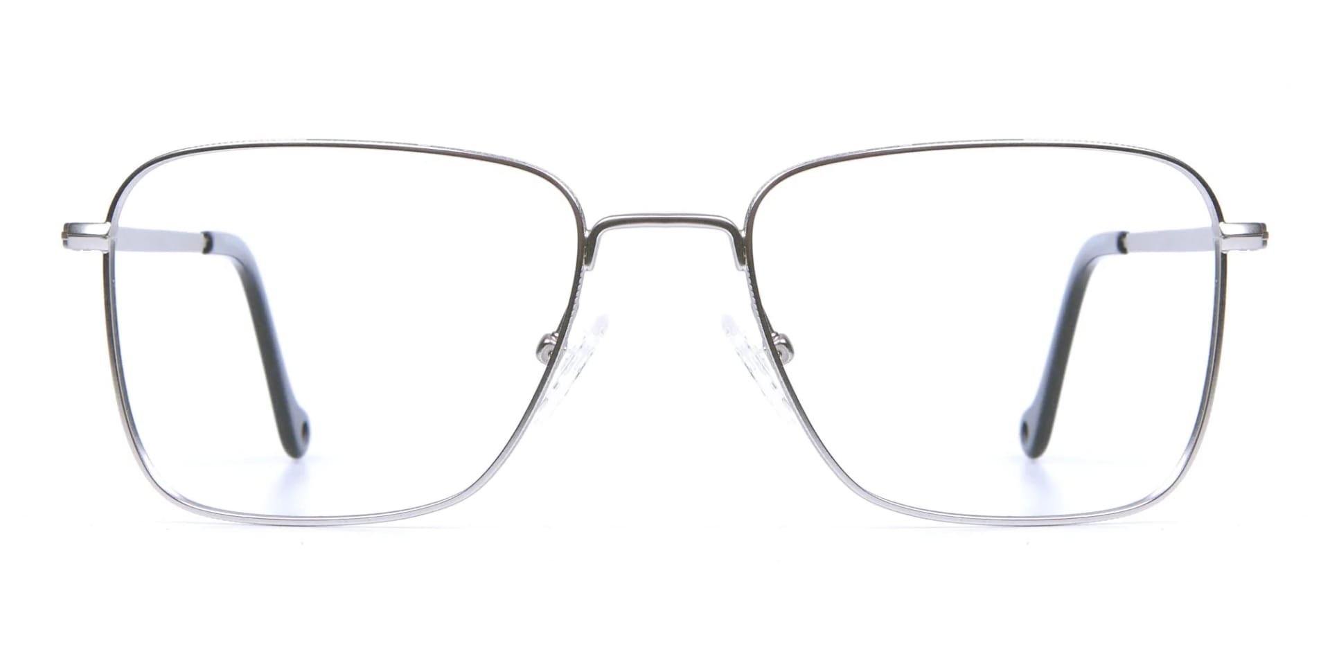 Silver Rectangular Glasses, Eyeglasses -2