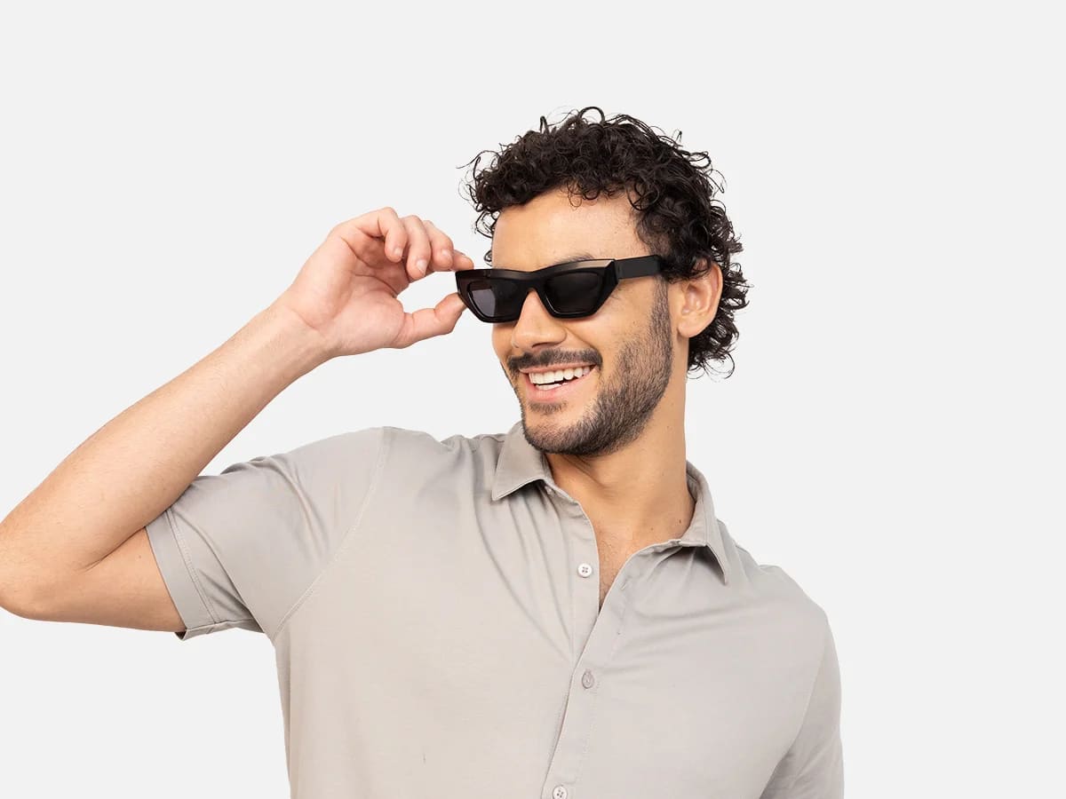 Black Cat Eye Designer Sunglasses -44