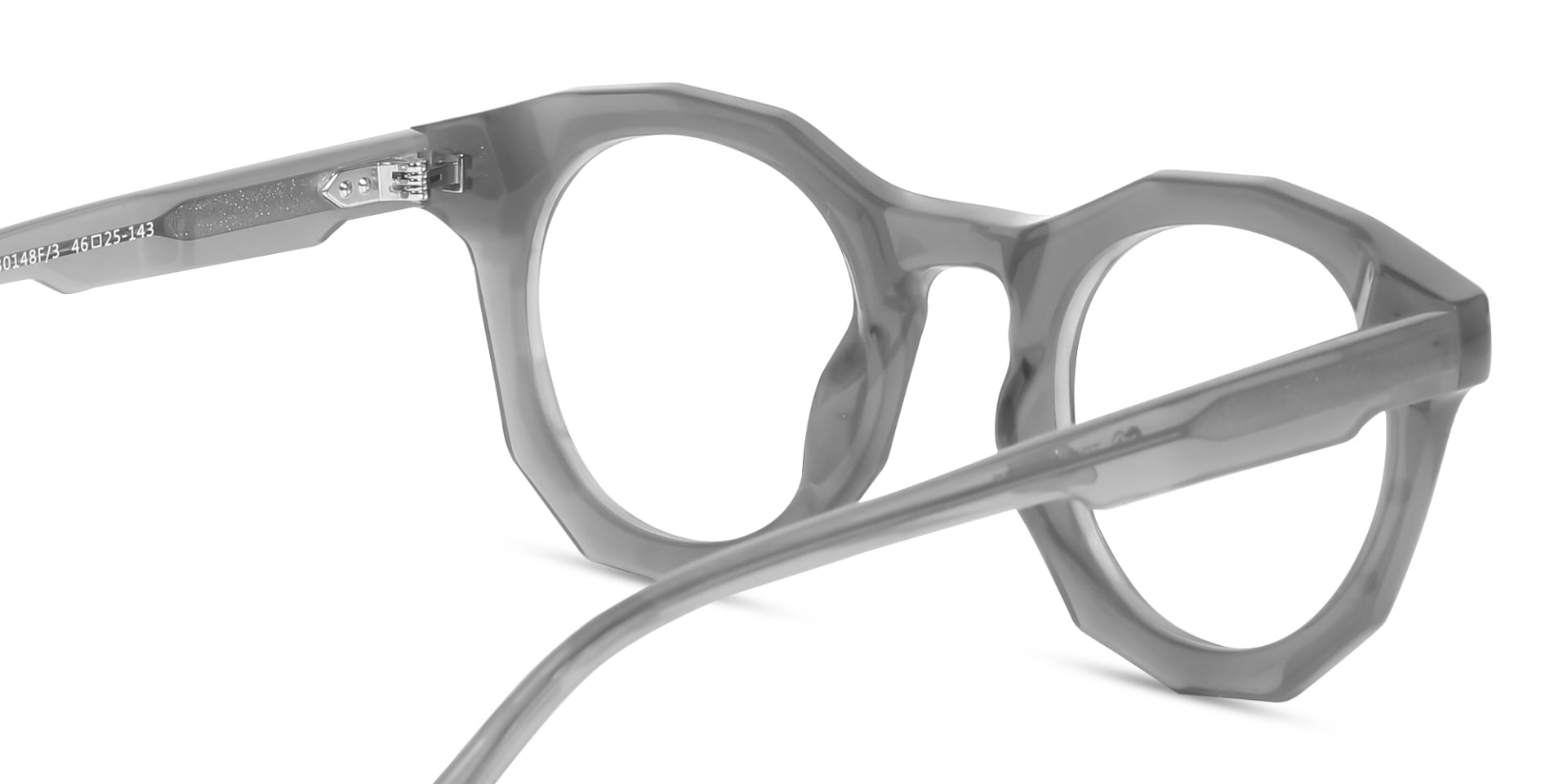Grey Geometric Shape Eyeglasses 5