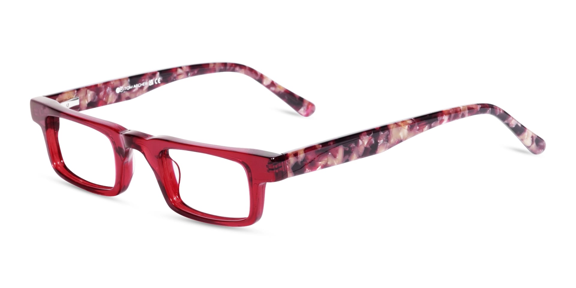 Rectangle Red Glasses 3