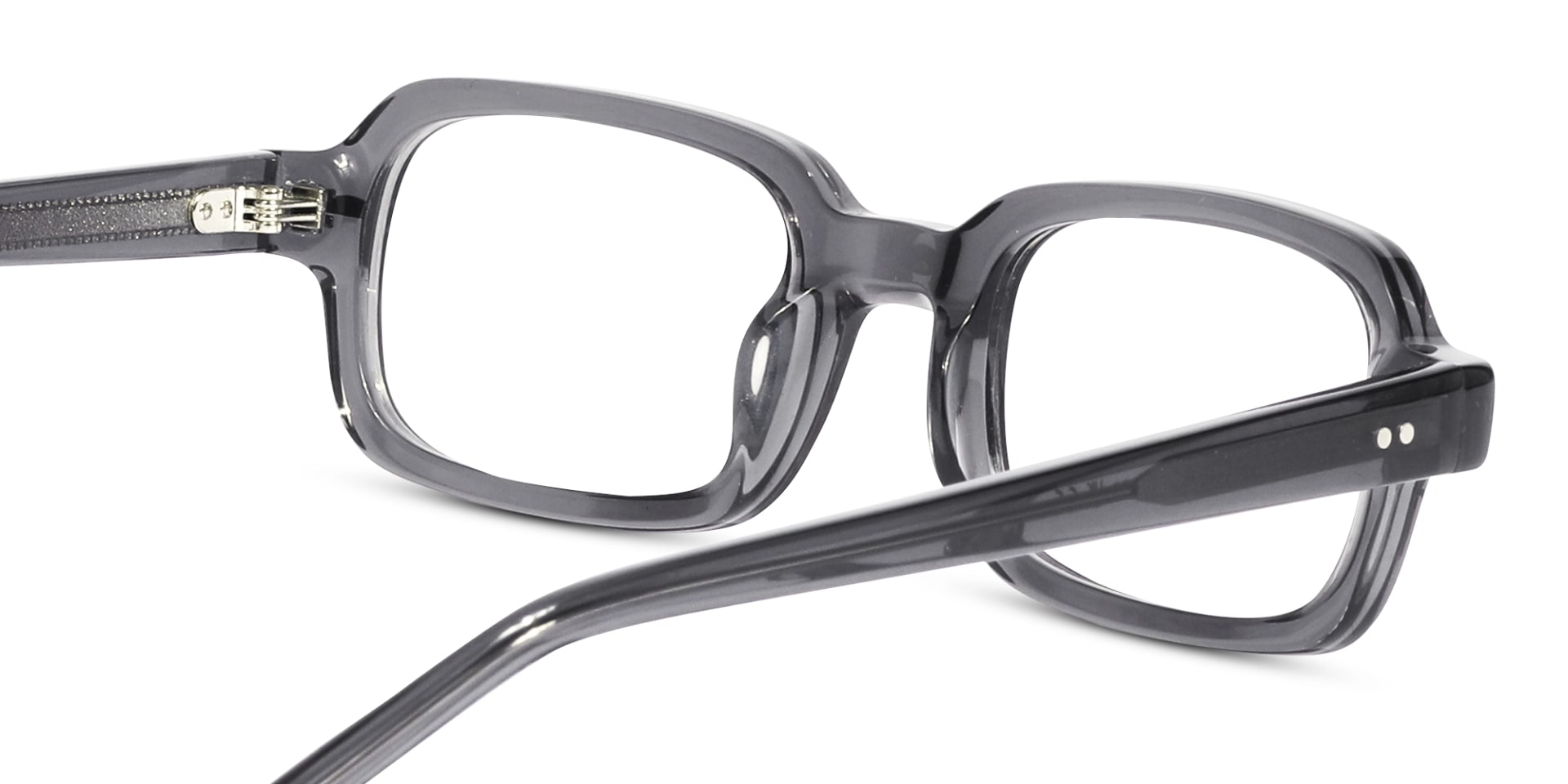 Crystal Grey Rectangle Glasses 5