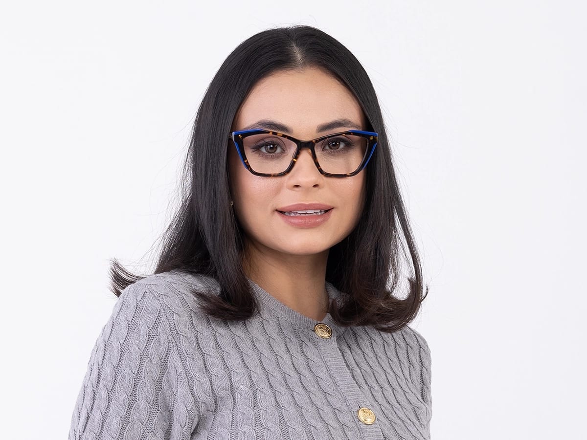 Havana Tortoise Cat Eye Glasses 52