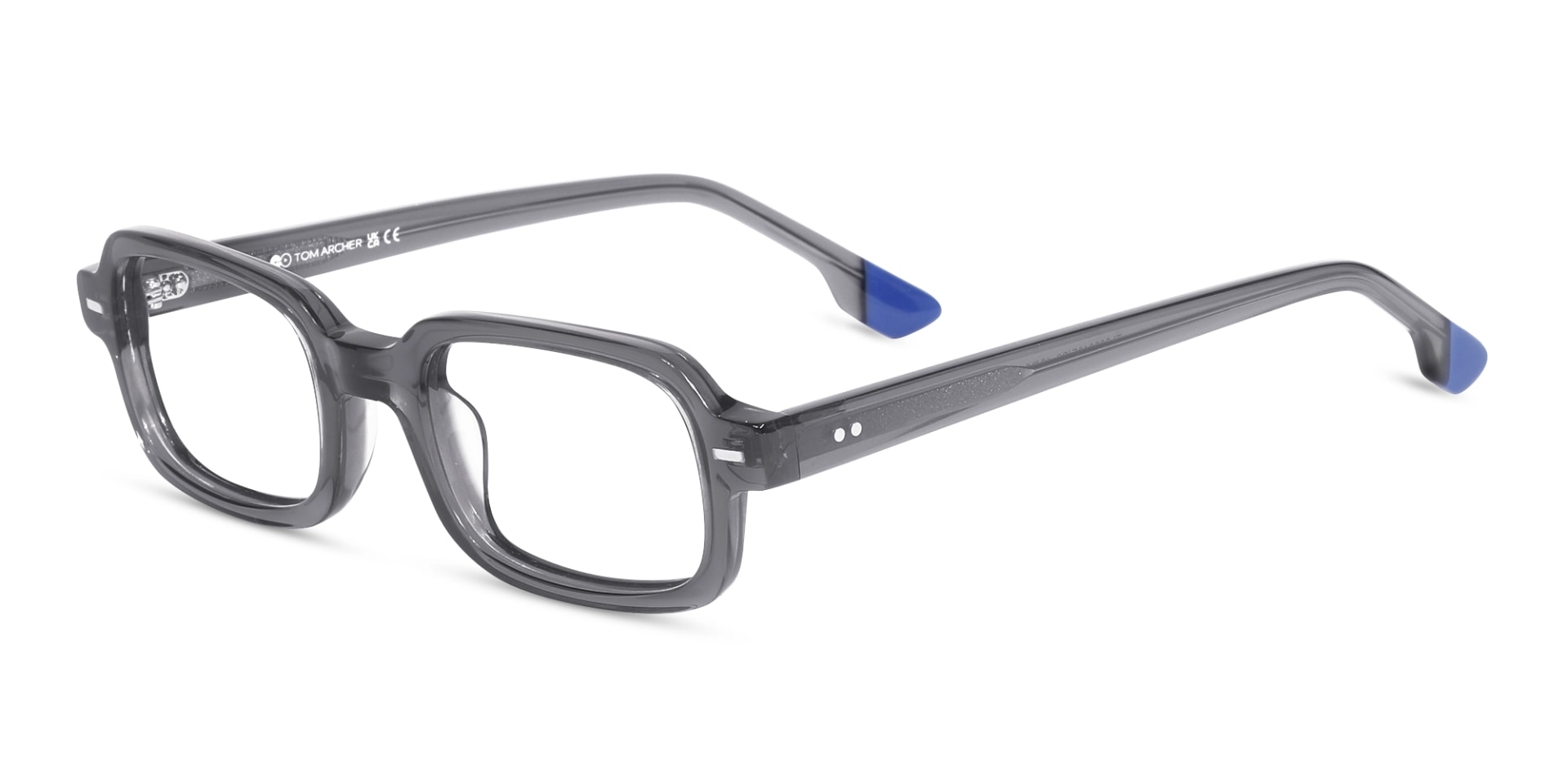 Crystal Grey Rectangle Glasses 3