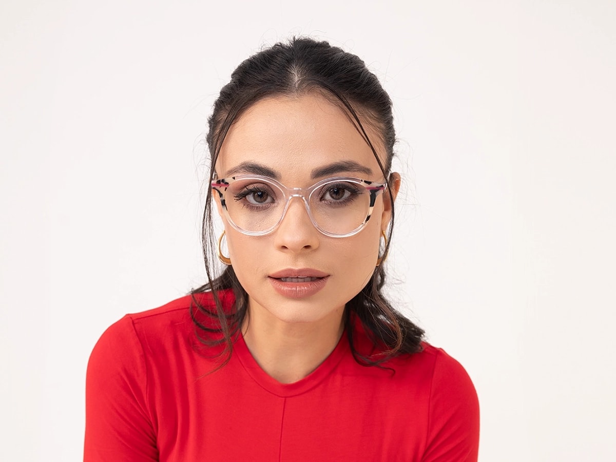 Round Glasses Clear Frame 51