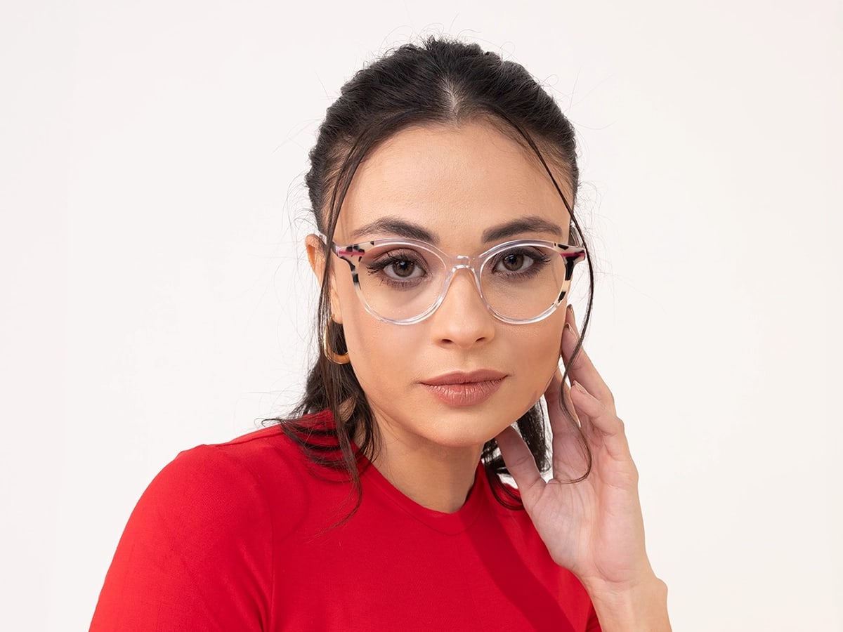 Round Glasses Clear Frame 52