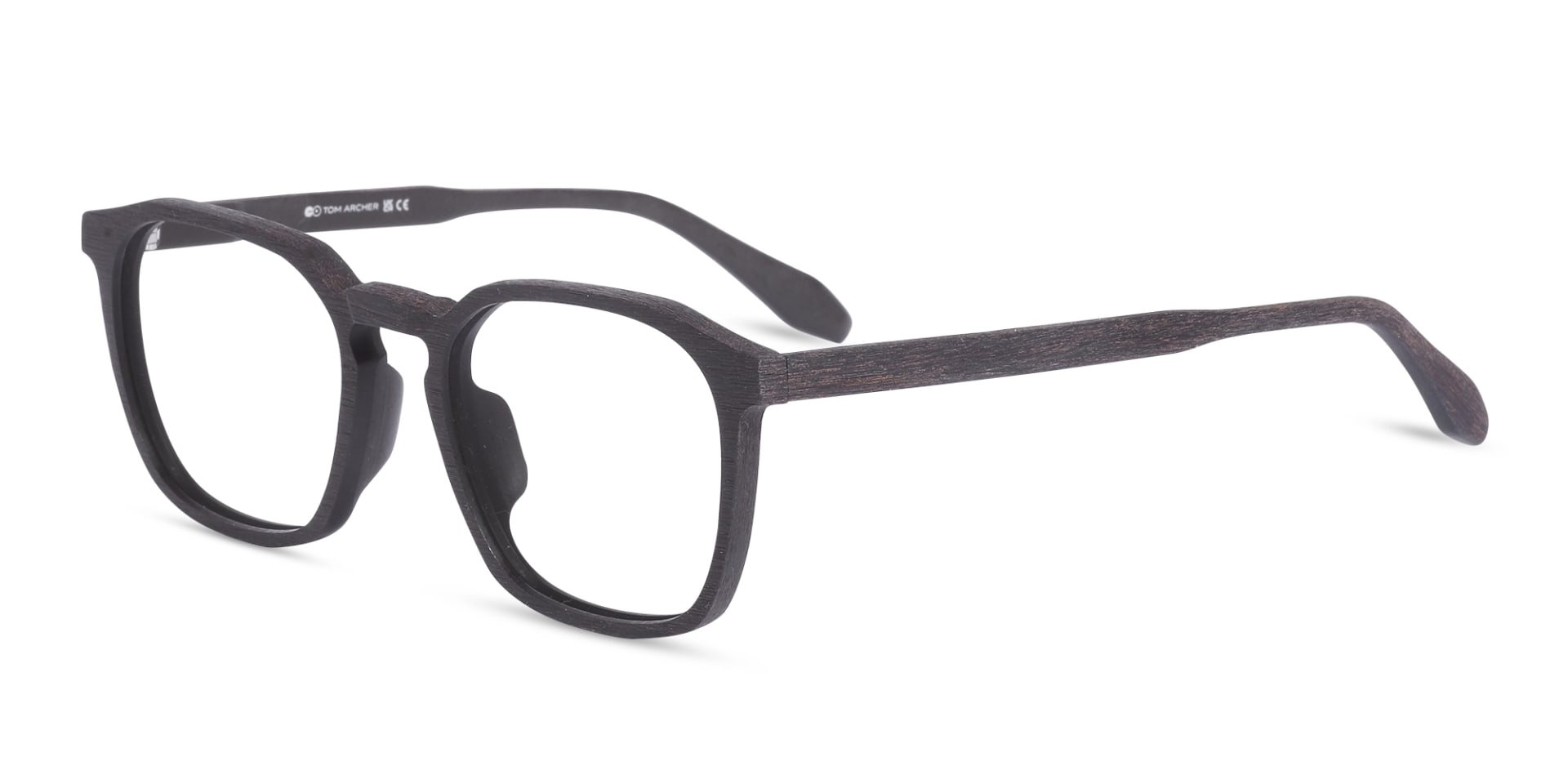 Ebony Wooden Square Glasses 3