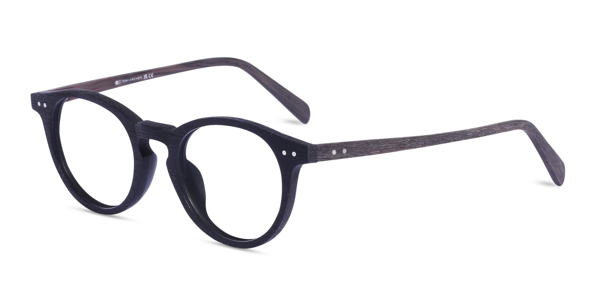 Oval Wooden Full Rim Glasses 3