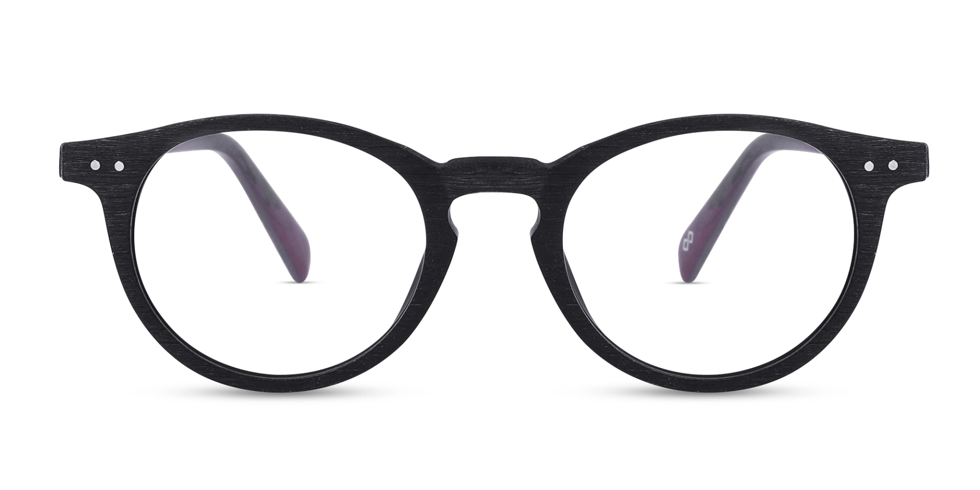 Oval Wooden Full Rim Glasses 1