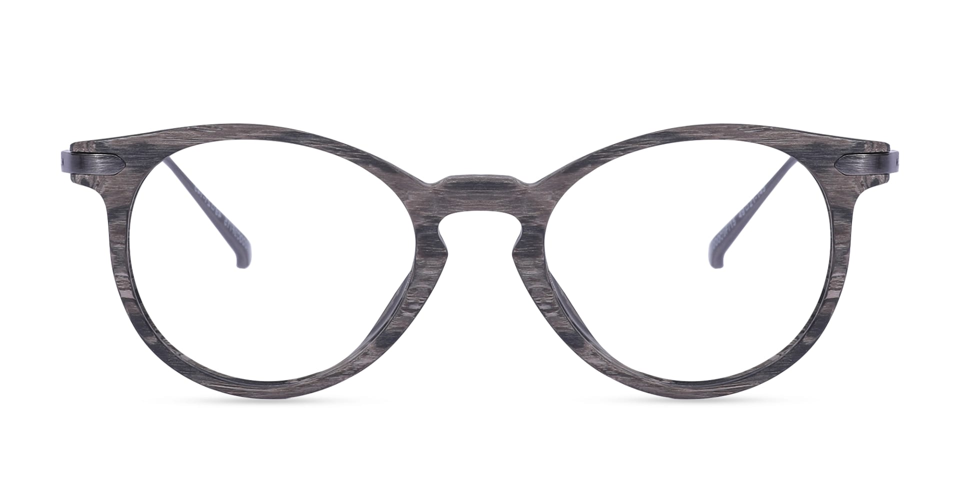 Oval Wood Frame Prescription Glasses 1