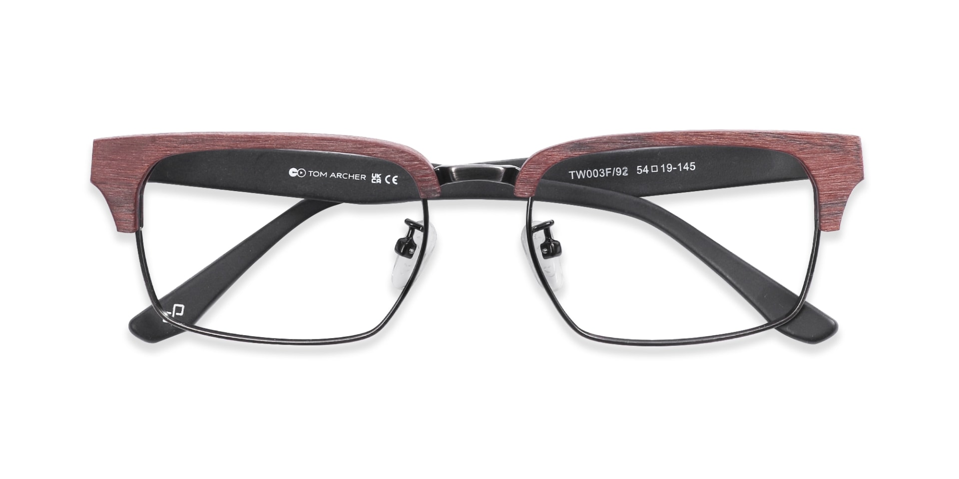 Rectangle Wooden Metal Eyeglasses6